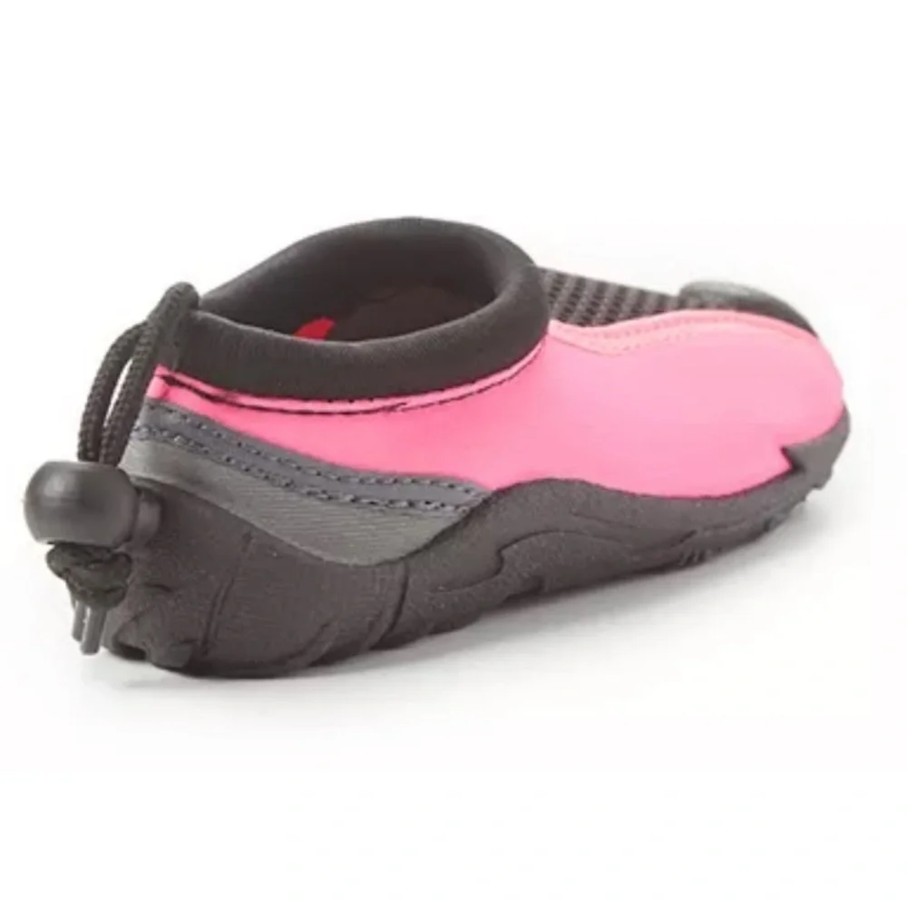 LIFEGUARD • Kids Black & Pink Water Swim Shoe Colorblock Aquatic Beach Gear